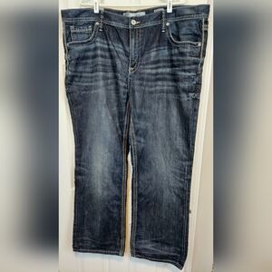 BKE Seth Jeans Mens Size 44R Loose 20" Straight Leg Dark Wash